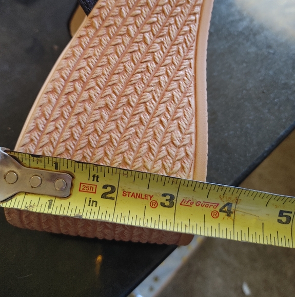 Women's Black Wedge Sandals - Picture 4 of 4